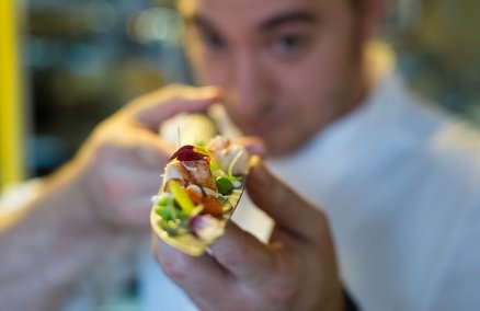 Chef Andrea Cannalire at Rossini's