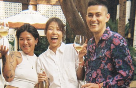 Photo: Designer Dohee Naomi Kwon, Pitchayapak Wongsasuk, and Will Le Masurier / Day Drinkers