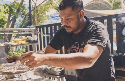 Chef Bank during Aromkwan x Tapori pop-up event in 2024 / Photo: Chef Bank's Instagram
