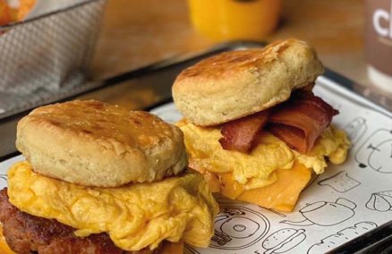 Image: Buttermilk biscuit sandwich / courtesy of Chu