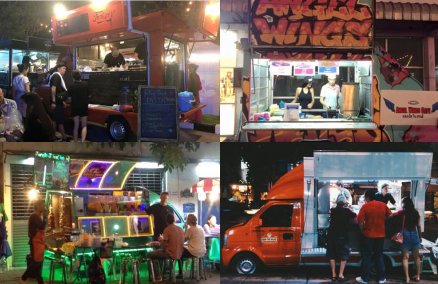 Clockwise from top left: Forkers, Angel Wings, Orn The Road, Jungle Juice+Kebabs