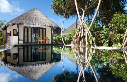 Deluxe beach villa with pool