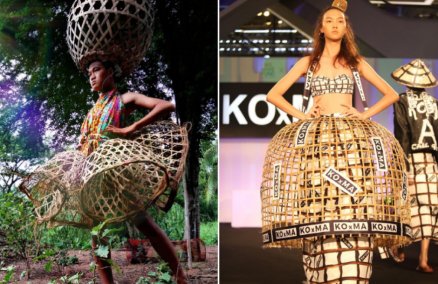 Ma-daew (left) and items from his debut fashion collection