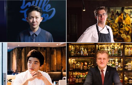 From top left: May Chow, Dylan Jones, Jamie Rhind, Thitid Tassanakajohn