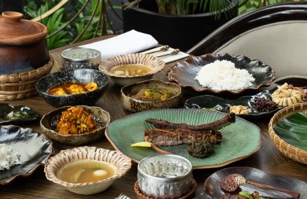 A spread at Sorn, one of Thailand’s two-Michelin-starred restaurants last year