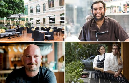 From top left: House on Sathorn, Gaggan, Bo.lan, Appia