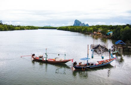 Fishermen bring in the day’s catch