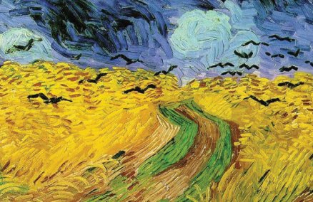 Wheatfield with Crows by Van Gogh (image from River City Bangkok Facebook)