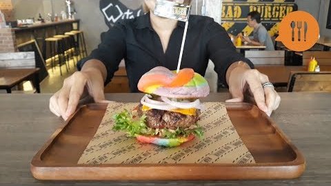 Embedded thumbnail for This Bangkok restaurant is serving rainbow burgers for Pride Month