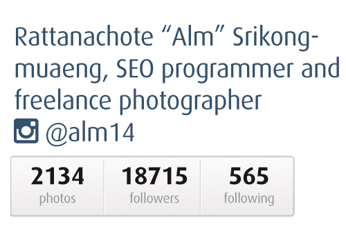 Rattanachote "Alm" Sirkongmuaeng @alm14